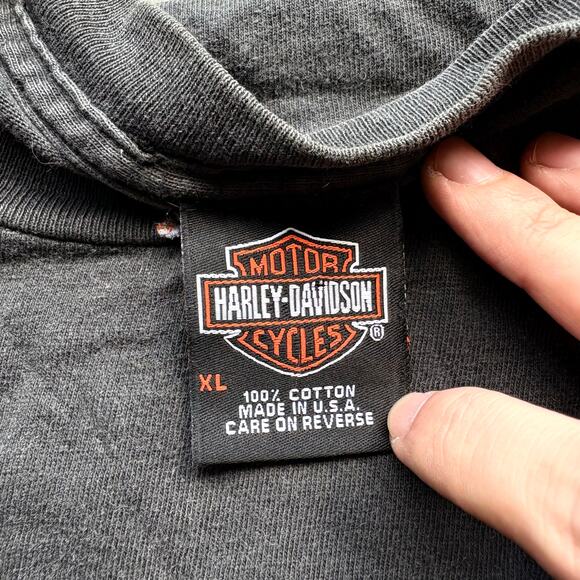 Crazy Vintage Y2K Harley Chrome Spider Web T-shirt - Picture 3 of 4